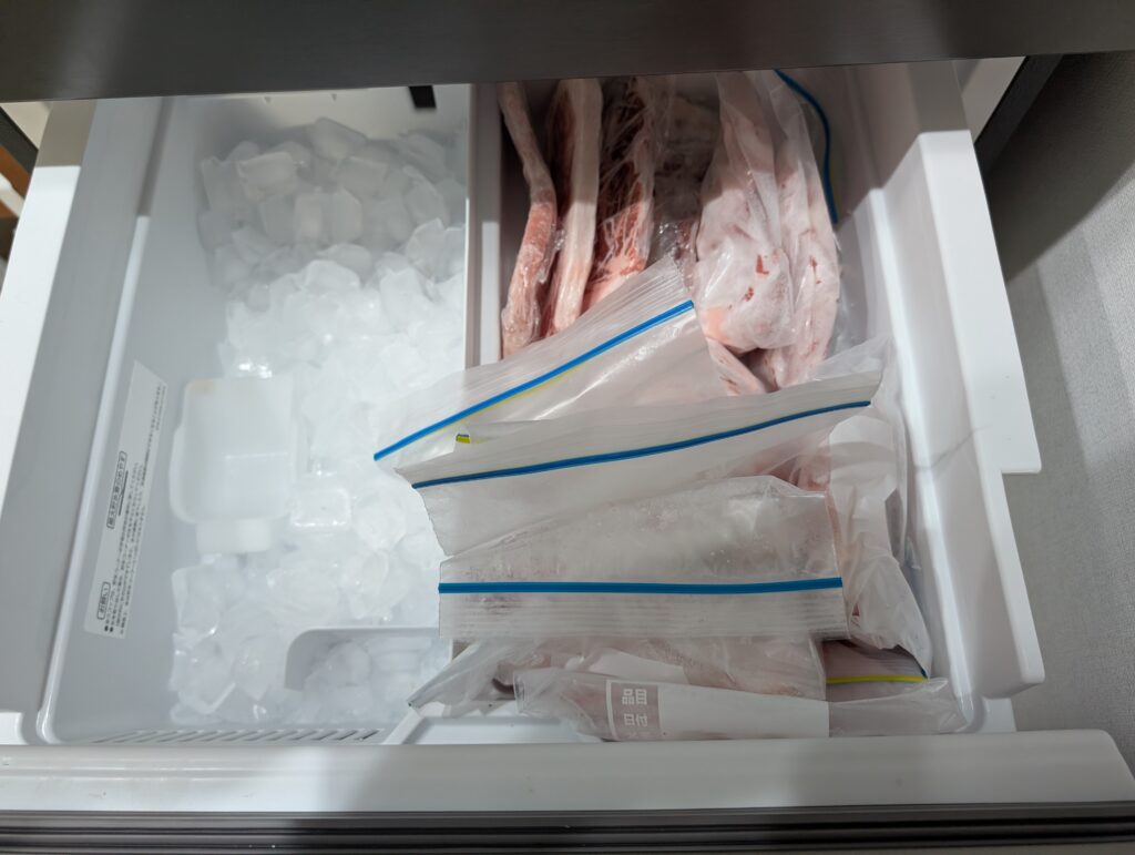 冷凍肉のストック